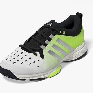 NWOB Adidas Men's Court Pickleball Black and Green Sports Shoes Size 13